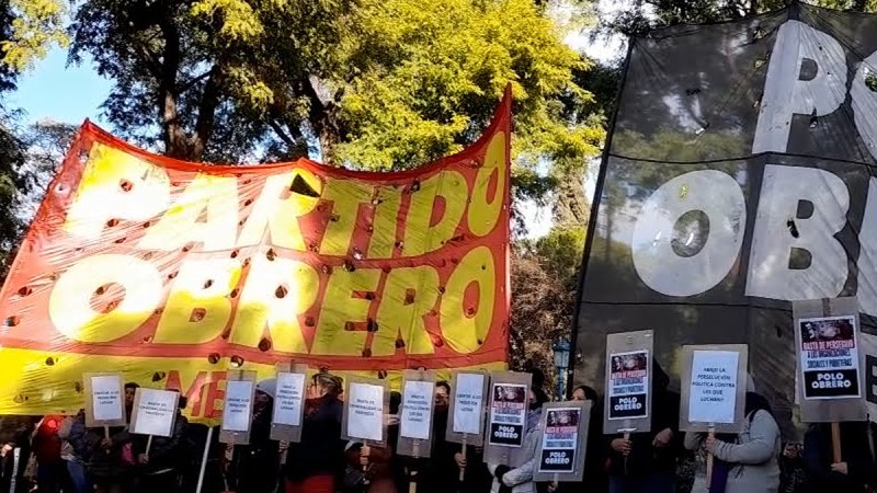 El Polo Obrero se manifestó contra la criminalización de la protesta