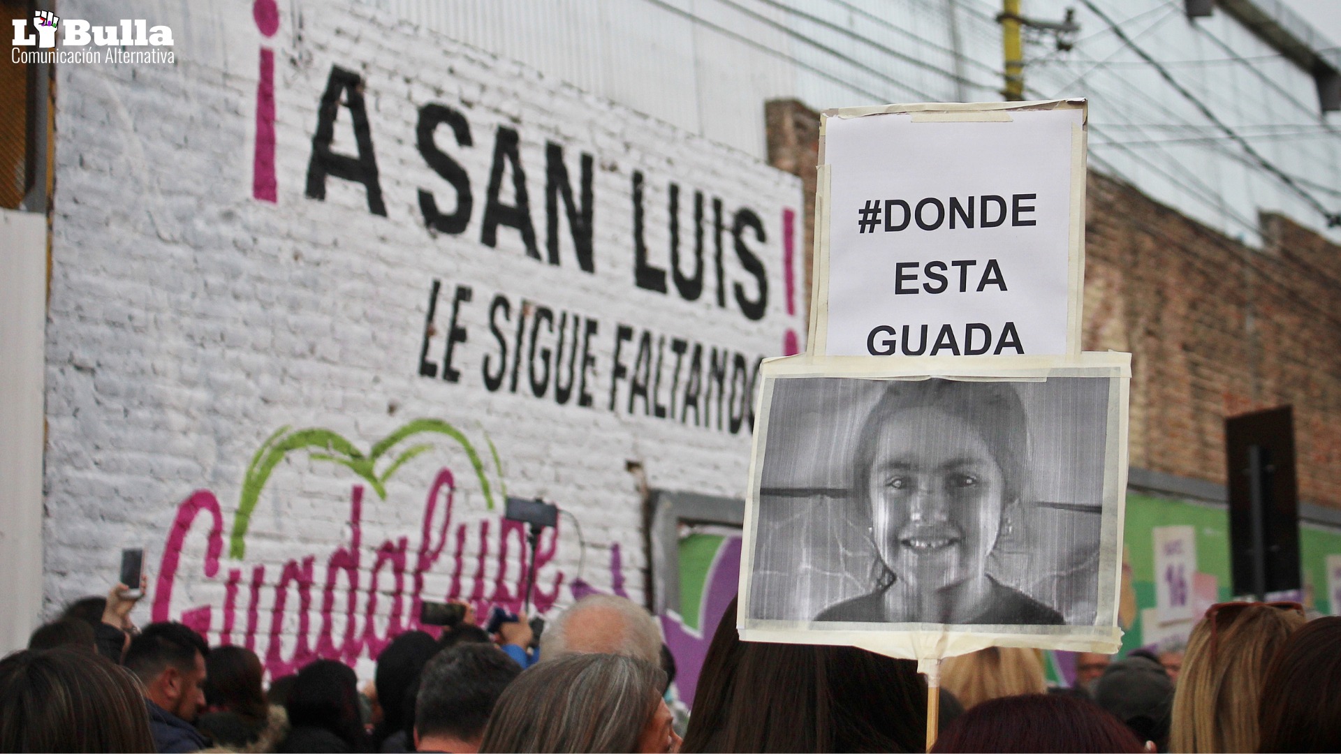 Marcha por Guadalupe Belen Lucero Cialone, niña raptada en San Luis el 14 de junio de 2021